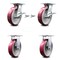 Service Caster 8 Inch Poly on Aluminum Caster Brakes/Swivel Locks and 2 Rigid SCC, 2PK SCC-35S820-PAR-SLB-BSL-2-R-2 - alternate 1